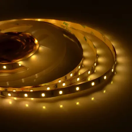 Светодиодная лента для контурной подсветки 12В 8 мм 5м 4.8 Вт/м 60диод/м 3000 К теплый белый свет hegehe светодиодные стержни для подсветки шкафов 12в