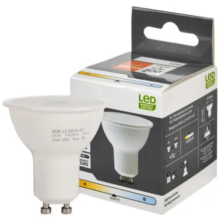 Лампа светодиодная GU10 175-250 В 5.5 Вт спот матовая 500 лм нейтральный белый свет 2 светодиодные фары ближнего света h7 70 вт белые для chevrolet captiva 2006 2007 2008 2009 2010 2011 2012 2013 2014 2015 2016 2017 2018