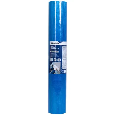 Сетка стеклотканевая фасадная 5x5 мм MONLID 145 г/м² 1x50 м сетка стеклотканевая luxtape малярная 1х20м 2х2мм тов 009488