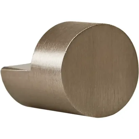 Мебельная ручка-кнопка 21.7 мм цвет серебро