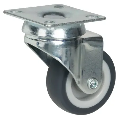 Мебельный ролик поворотный без тормоза 50 мм до 40 кг цвет серый 2 х пружина листового тормоза цепи haishine для husqvarna