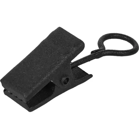 Прищепка-держатель для штор 2 см цвет черный