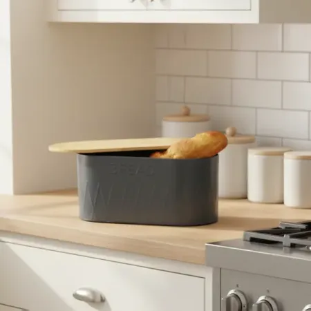 Хлебница Vidage VK2309Bl 15x17.6x33.5 см бамбук цвет черный хлебница овальная evle elegance er0025a