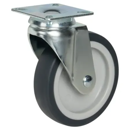 Мебельный ролик поворотный без тормоза 100 мм до 70 кг цвет серый 2 х пружина листового тормоза цепи haishine для husqvarna