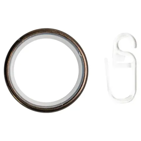 Кольцо с крючком металл цвет античная медь 20 мм 10 шт крючки для вешалок пластиковые металл 30 шт