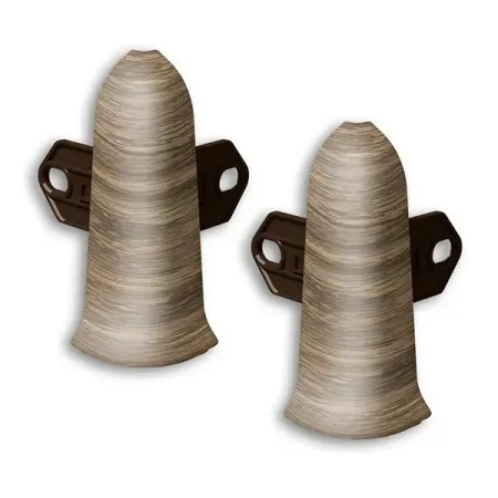 Угол наружный для плинтуса Ideal «Дуб Лоренц» высота 70 мм 2 шт. плинтус ideal пвх дуб лоо 2200x70x22 мм