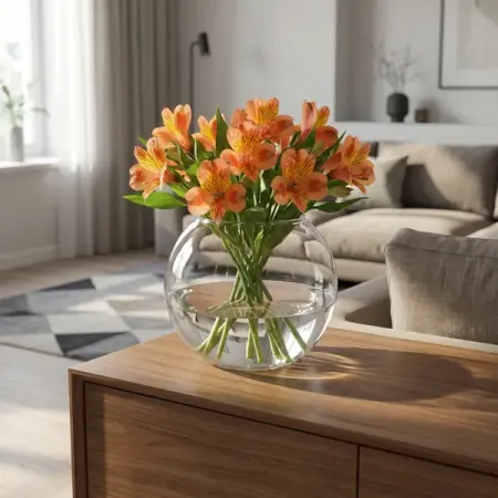 Ваза Simax Globe стекло цвет прозрачный 21.5 см