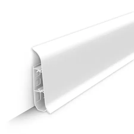 Плинтус Ideal ПВХ белый 2200x70x22 мм плинтус ideal пвх дуб чедер 2200x70x22 мм