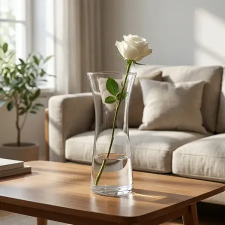 Ваза Simax Rose стекло цвет прозрачный 30 см