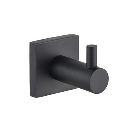 Крючок для ванной Delphinium 5901 одинарный на шуруп металл черный (102412) крючок одинарный ofelis hantverk бамбук железо