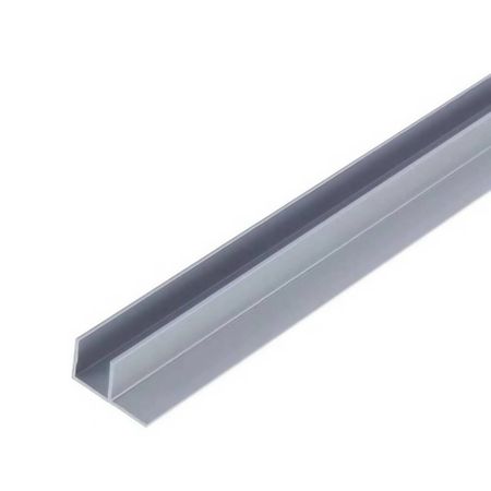 Планка угловая серебристая матовая 600х6 мм
