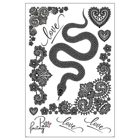 Тату PAW FACTORY Временные переводные татуировки для тела татуировки переводные miss pinky 9 5x5 7