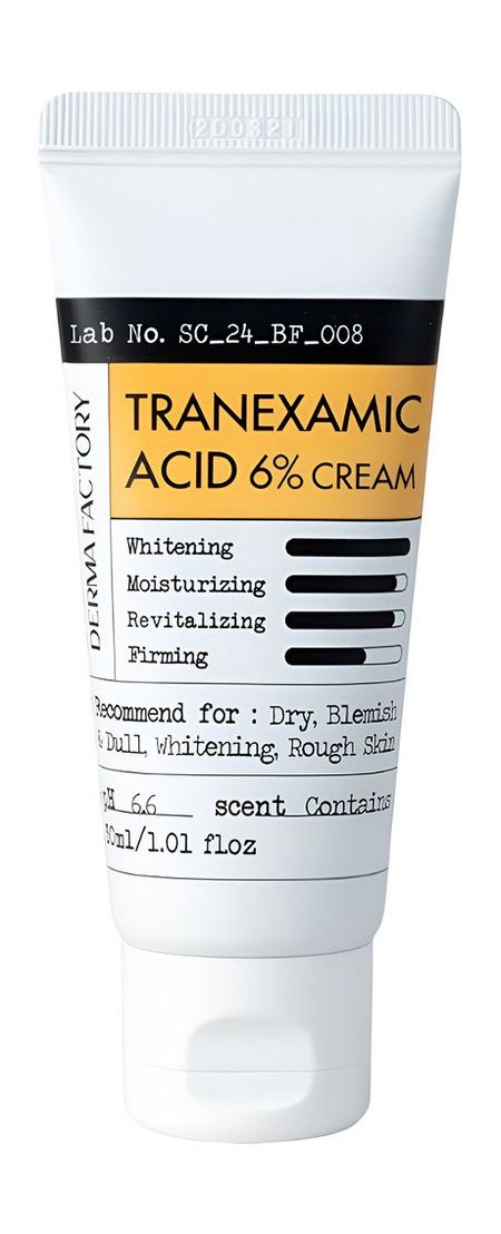 Derma Factory Tranexamic Acid 6% Cream тонер для лица tinchew тонер для лица с транексамовой кислотой