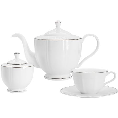 Сервиз чайный Anna Lafarg Lotus silver, 6 персон, 14 предметов