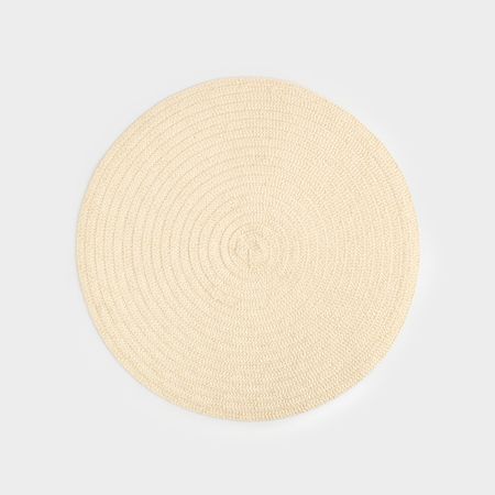 Салфетка Anna Lafarg бежевая Matera, под приборы 38 см кружевная салфетка из хлопка белая бежевая 10 см