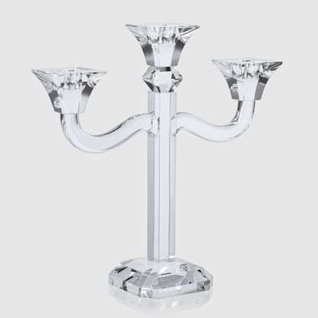 Подсвечник Xiaogan xinhua хрустальный 3 свечи 30.5х10х30.5 см украшение елочное матрешка святое семейство стекло 03086 holiday classics 6 х 9 х 14 см 1 шт рождественские праздники