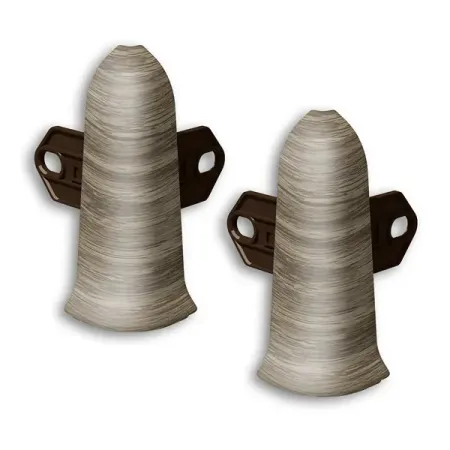 Угол наружный для плинтуса Ideal «Дуб Вильент» высота 70 мм 2 шт.