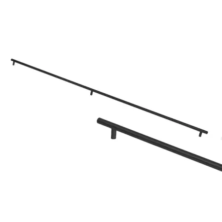 Мебельная ручка-рейлинг KONSENSA 1200 мм черная ручка рейлинг 1200мм timeless metal titanium wmn 887 1200 2n2n