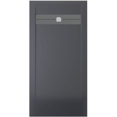 Поддон Allen Brau Infinity литьевой мрамор 160х80х3 см прямоугольник антрацит низкий (8.21006-AM)