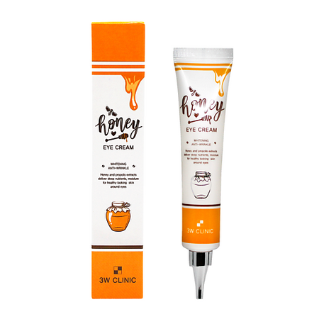 Крем для глаз 3W CLINIC Крем для кожи вокруг глаз с мёдом, HONEY EYE CREAM