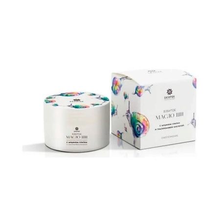 Масло для тела БИЗОРЮК Масло Ши Взбитое с Муцином улитки и Гиалуроновой кислотой мини улитки из металла moonbiffy