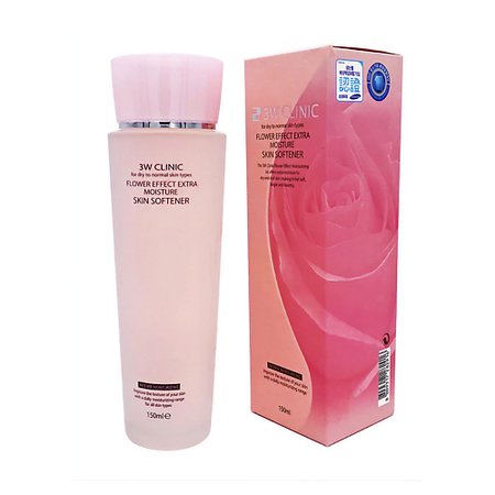 Тонер для лица 3W CLINIC Тонер для лица увлажняющий с цветочными экстрактами, FLOWER EFFECT EXTRA MOISTURE декоративные наклейки blingird flower