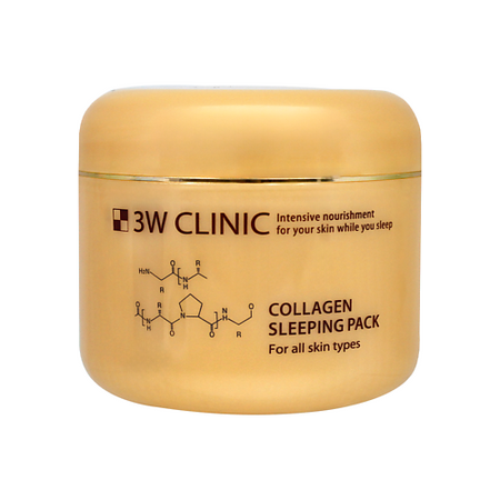 Маска для лица 3W CLINIC Ночная маска для лица с коллагеном, COLLAGEN SLEEPING PACK