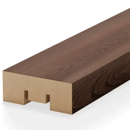 Декоративная панель 3D Stella Бриона прямоугольник МДФ цвет орех бразильский 2700x40 мм 1 шт