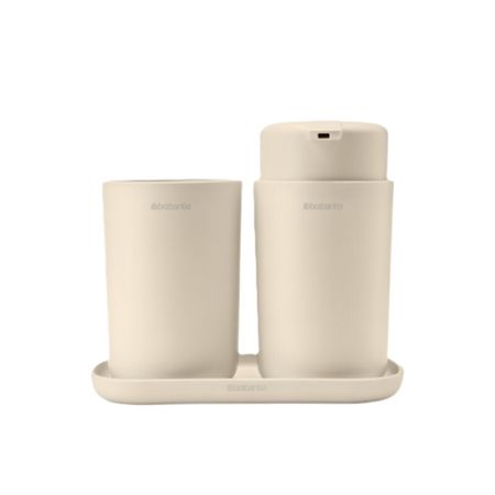 Набор аксессуаров для ванной Brabantia ReNew 3 предмета пластик бежевый основание для аксессуаров для электроинструментов dewalt dcs565 dcs391