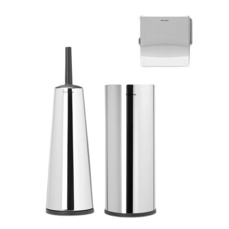 Набор аксессуаров для ванной Brabantia ReNew 3 предмета стальной полированный основание для аксессуаров для электроинструментов dewalt dcs565 dcs391