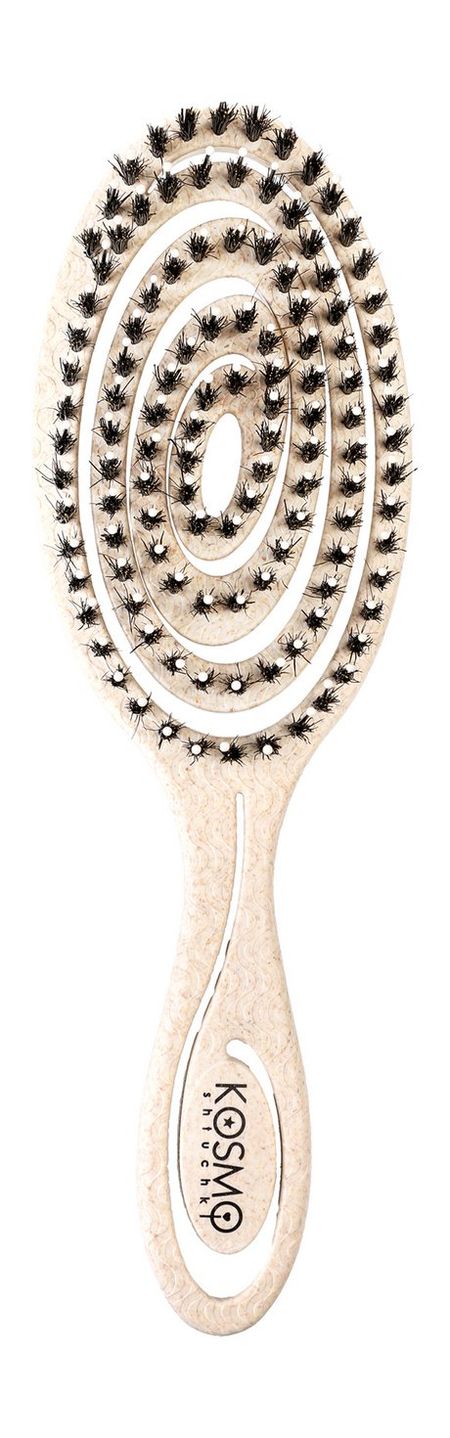 Kosmoshtuchki Combined Spiral Comb Bio Beige