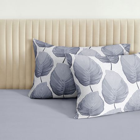 Комплект наволочек Модико (синие листья) искусственные синие шелковые листья для декора