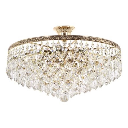 Люстра хрустальная Arti Lampadari CASTELLANA E 1.3.46.602 G белая стеклянная люстра nordic 3 5 6 8 головок 220в