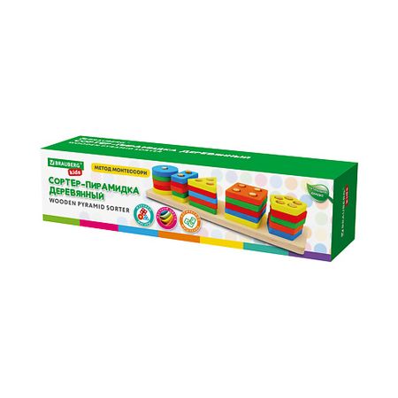 Развивающая игрушка BRAUBERG Сортер-пирамидка 5 фигур Геометрик KIDS керамические абстрактные статуэтки мужских фигур