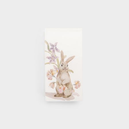 Салфетки бумажные Anna Lafarg 3-х слойные 20 шт кролик в цветах 33х33 см салфетки косметические zewa everyday 2 слойные 100шт
