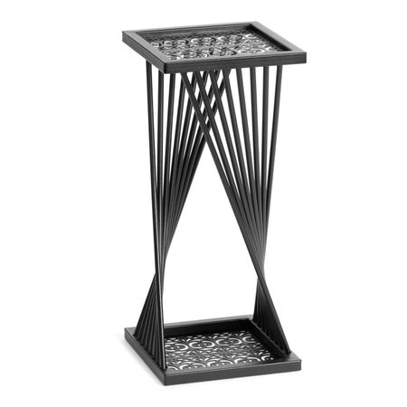 Кофейный столик TC Modern Osteria металлический чёрный 25,5х25,5х59 см пластиковые золотые декоративные тарелки для сервировки стола 50 шт