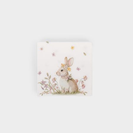 Салфетки бумажные Anna Lafarg 3-х слойные 20 шт кролик с венком 21х21 см салфетки косметические zewa everyday 2 слойные 100шт