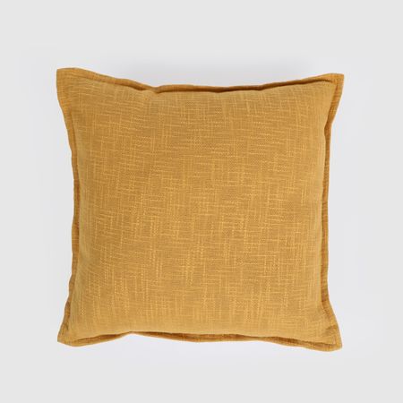 Подушка декоративная Hometex льняная с бортом 43x43 см голд