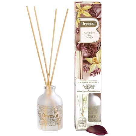 Аромадиффузор с палочками Breesal Aromа Sphere Ласковые объятия 40 мл aromeasy черные тростниковые палочки для аромадиффузора 50 шт