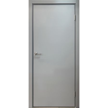 Блок дверной Kapelli Classic 800х2000 мм влагостойкий ПВХ серый 7035 глухой