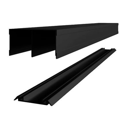 Комплект направляющих Elegant черный 80х1380 мм пылезащитный для направляющих sbr12 sbr16 sbr20 sbr25 sbr30