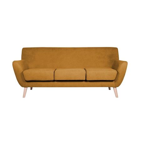 Диван Scandix трехместный желтый для дивана xinlanisnow мягкий хлопковый сплошного а