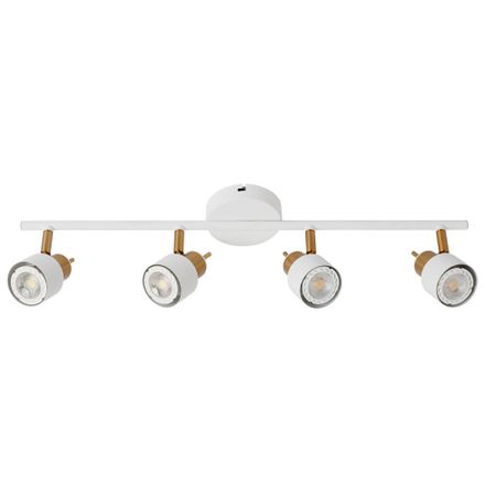 Спот потолочный Arte Lamp GU10 160 Вт 4 кв.м белый IP20 (A1906PL-4WH)