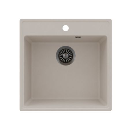 Мойка для кухни Maunfeld Perla 51х51х18 см врезная кварц светло-бежевая