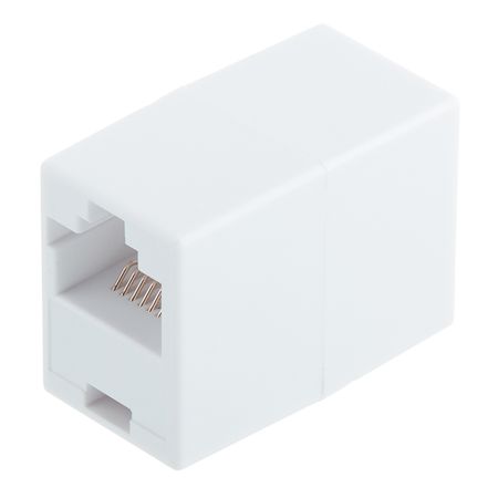 Переходник компьютерный Proconnect RJ45 8P8C CAT5e белый (03-0101-9) сетевой ethernet гнездовой разъем rj45 10 шт smt smd 56 8p8c гнездовой разъем