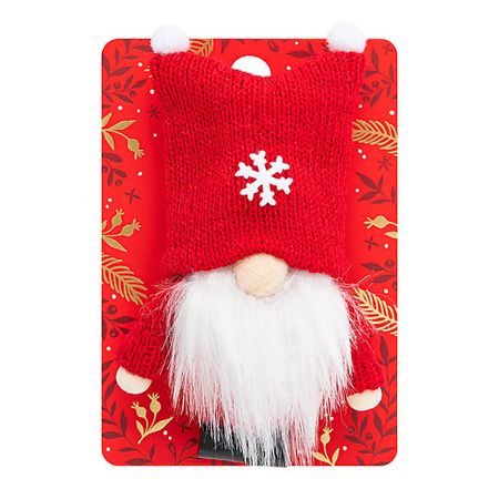 Елочная игрушка TWINKLE Декоративная ёлочная игрушка GNOME RED елочная игрушка птица 10x8 5 красный