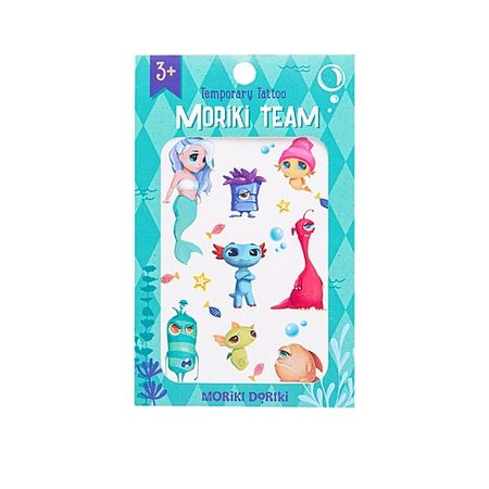Тату MORIKI DORIKI Детские переводные татуировки Temporary TATTOO MORIKI TEAM татуировки переводные miss pinky 9 5x5 7