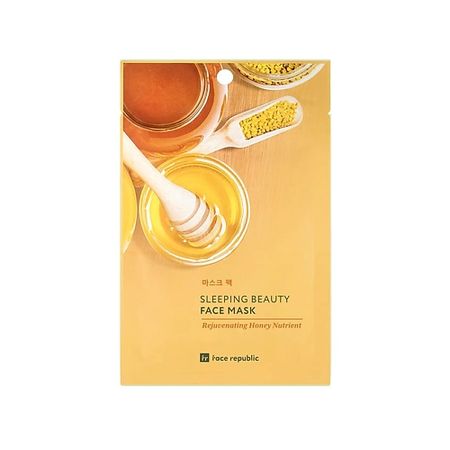 Маска для лица FACE REPUBLIC Маска для лица с медом против возрастных изменений Sleeping beauty face mask elesesafe half face gas mask dual filter cartridge