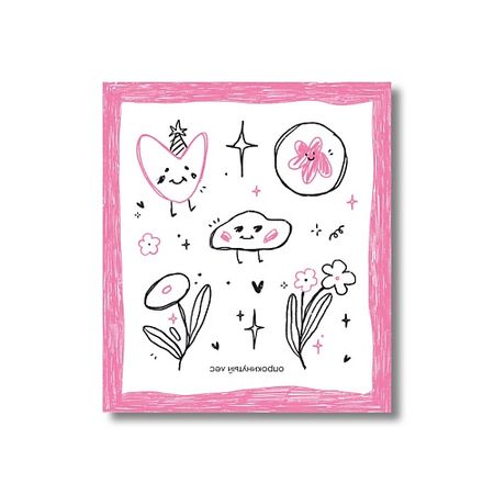 Набор наклеек ОПРОКИНУТЫЙ ЛЕС Стикеры прозрачные 'smile'