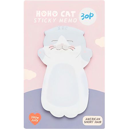 Стикеры для заметок ЛЭТУАЛЬ Стикеры для заметок Cat деревянные держатели для заметок moonbiffy